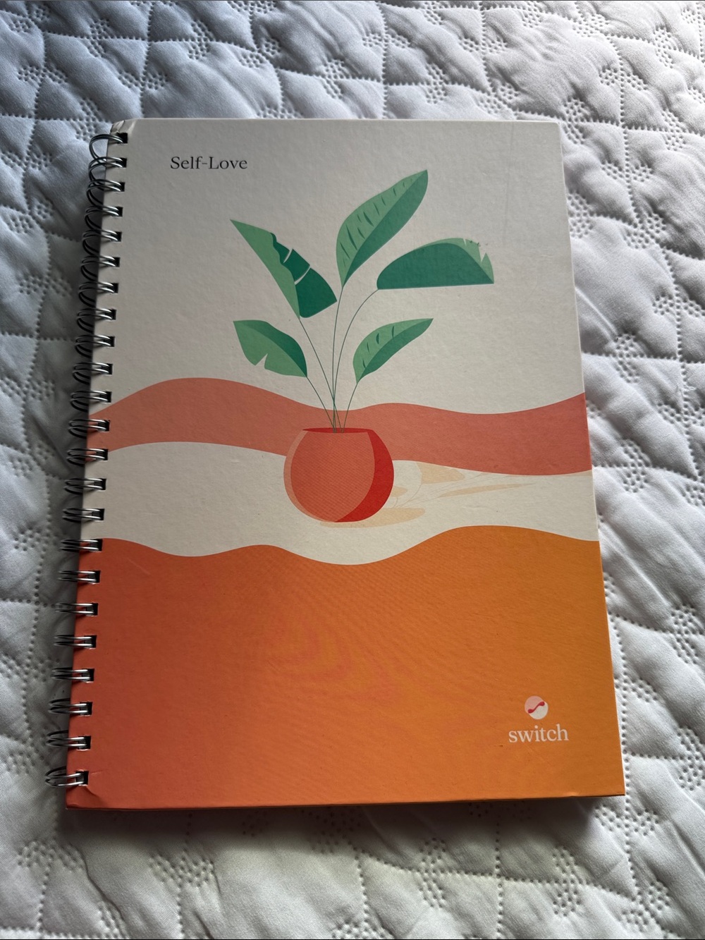 Switch Self-Love Spiral Notebook — Orange & Green